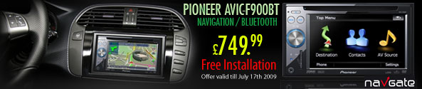 Pioneer AVIC-F900BT For �749.99 Free Installation