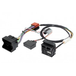 VW group quadlock to ISO radio adapter harness, with CANbus ignition