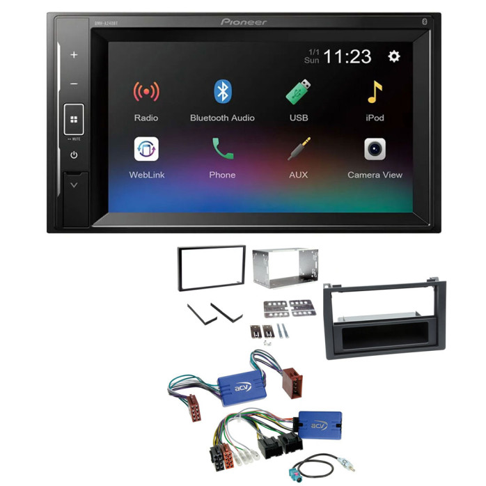 Saab 9-3 2006-2014 Pioneer 6.2" Touch Screen Bluetooth iPod iPhone Stereo Upgrade Kit