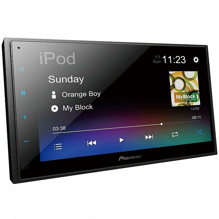 VW Magotan, Passat, Polo, Sagitar Matt Black Pioneer 6.8" Double Din Bluetooth WebLink USB DAB Radio Upgrade Kit