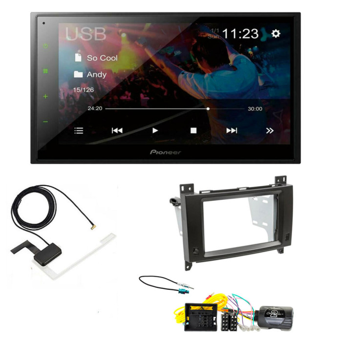 Mercedes Vito Pioneer 6.8" Double Din Bluetooth WebLink USB DAB Radio Upgrade Kit