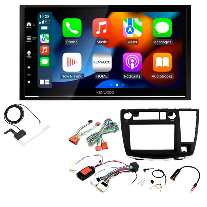 Nissan Elgrand Kenwood DMX7722DABS Wireless Apple CarPlay DAB Stereo Upgrade Kit