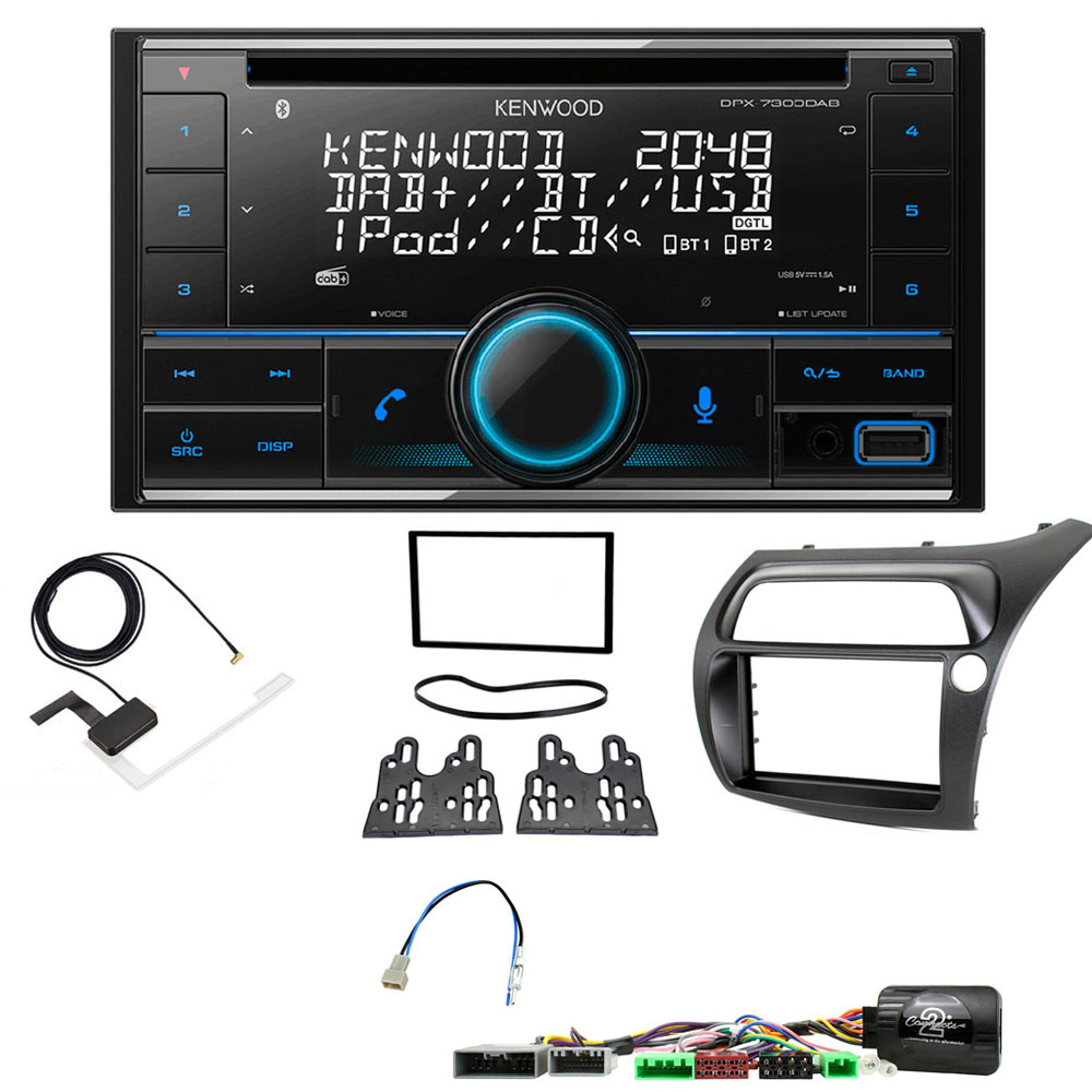 Honda Civic 2006 - 2011 Kenwood CD/MP3 Receiver DAB+ Bluetooth ...