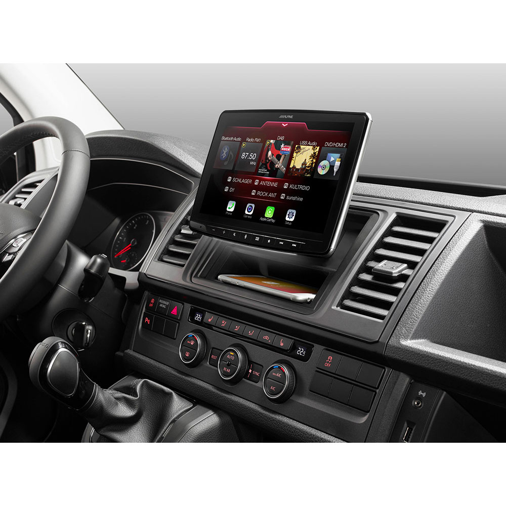 Alpine - iLX-F115D XXL 11-Inch Media Receiver with 1 DIN Chassis, featuring  DAB+, Apple CarPlay and Android Auto compatibility