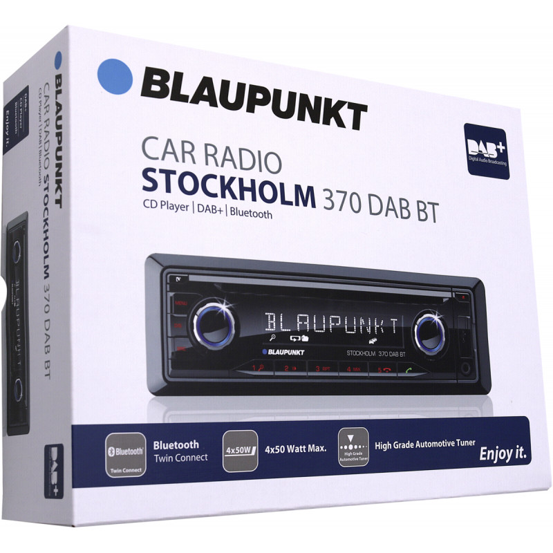 Blaupunkt Stockholm 370DAB+ Autoradio DAB+ Tuner, Bluetooth